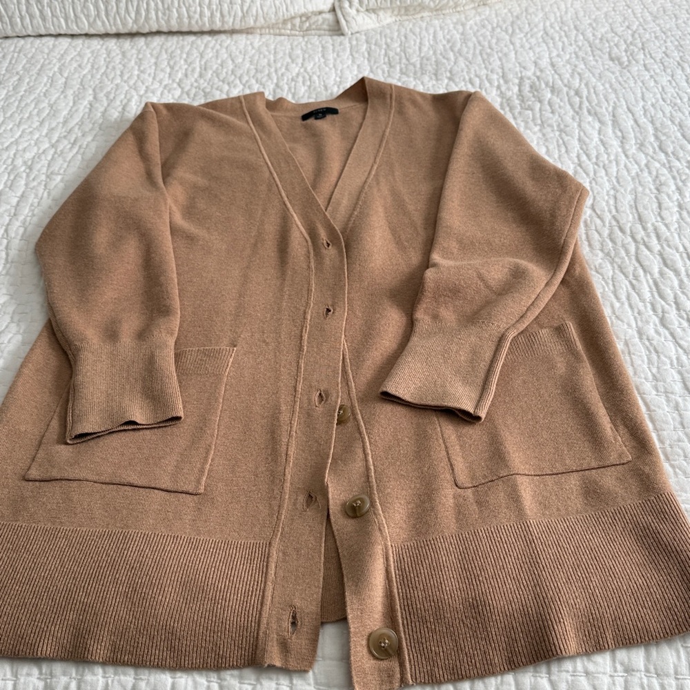 JCrew camel long sweater M never worn